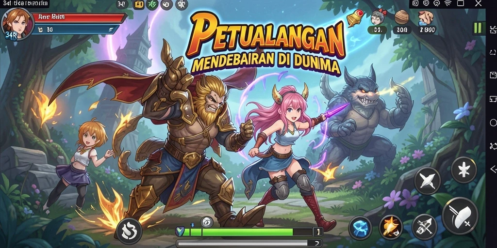 Tampilan gameplay 34R yang mendebarkan dan penuh aksi.
