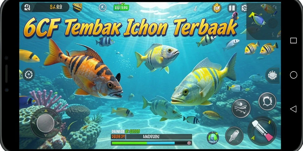 Gameplay seru dalam 6CF, memancing ikan dengan grafik menakjubkan.