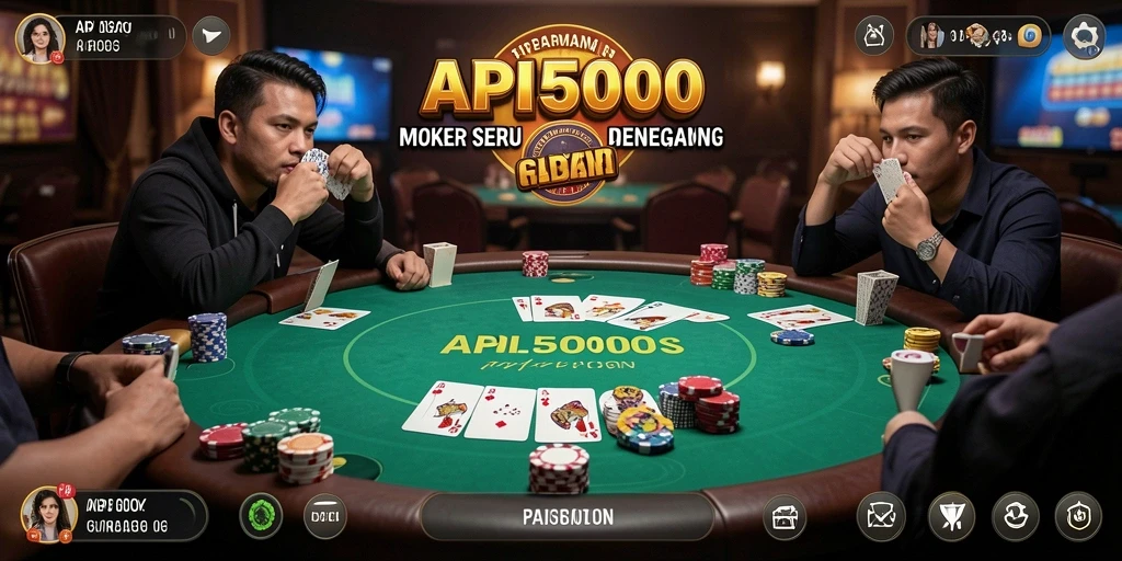 Tampilan gameplay Poker yang menarik di API5000.