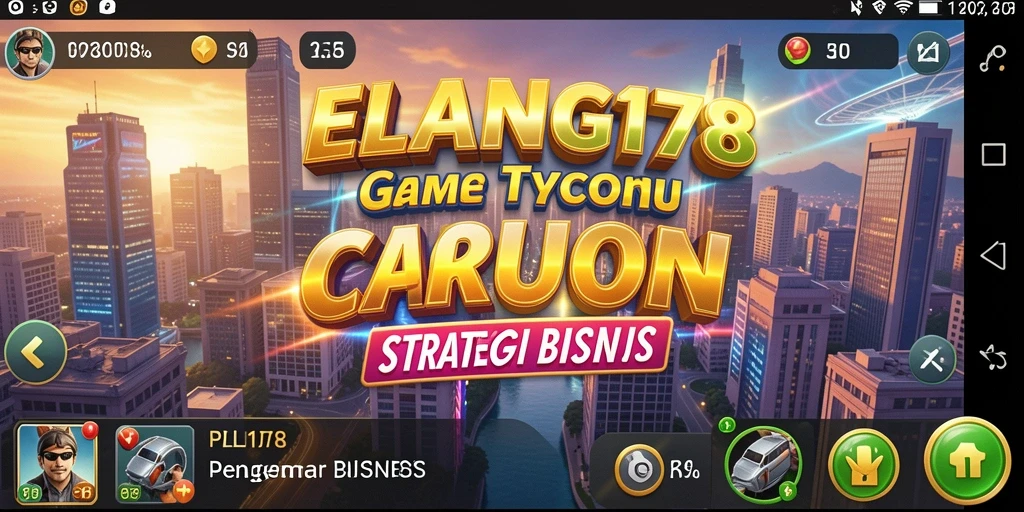 Tampilan gameplay seru dalam ELANG178, membangun bisnis impian.