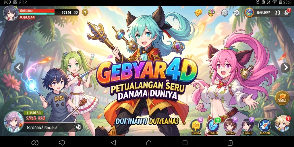 Tampilan gameplay yang seru dan memukau dari GEBYAR4D.