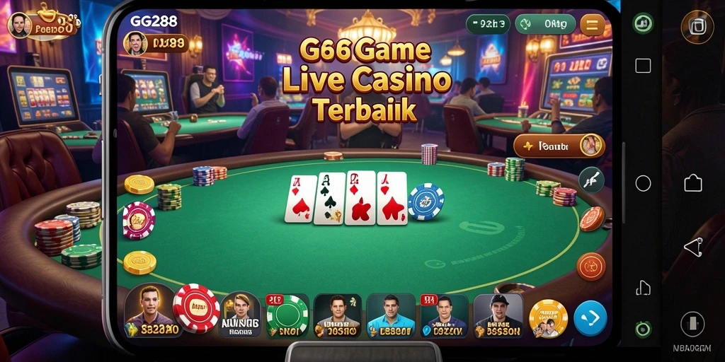 Tampilan gameplay Live Casino GG288 yang mengasyikkan dan interaktif.