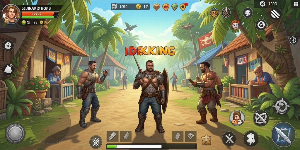 Tangkapan layar gameplay IDRKING yang memikat dan santai.