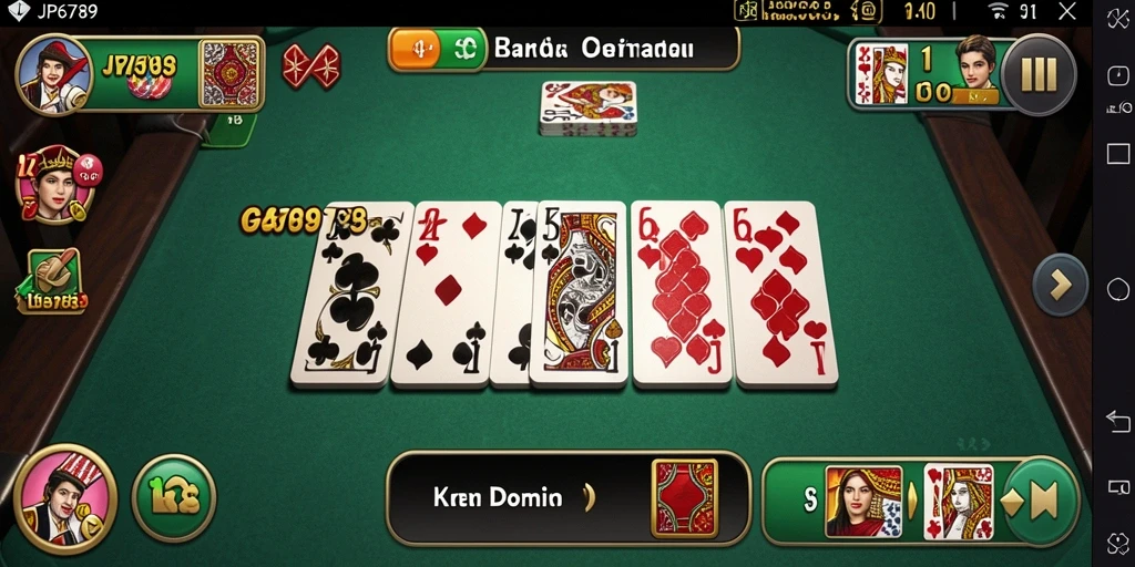Gameplay seru dalam permainan domino JP6789