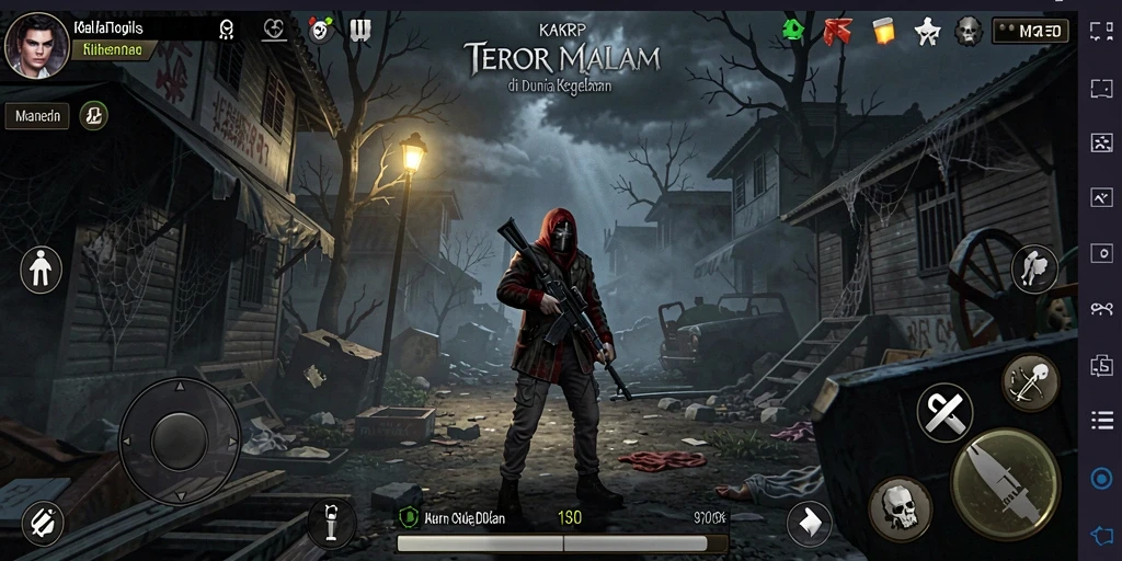 Tampilan gameplay menegangkan KAKRP yang memukau dan menyeramkan.
