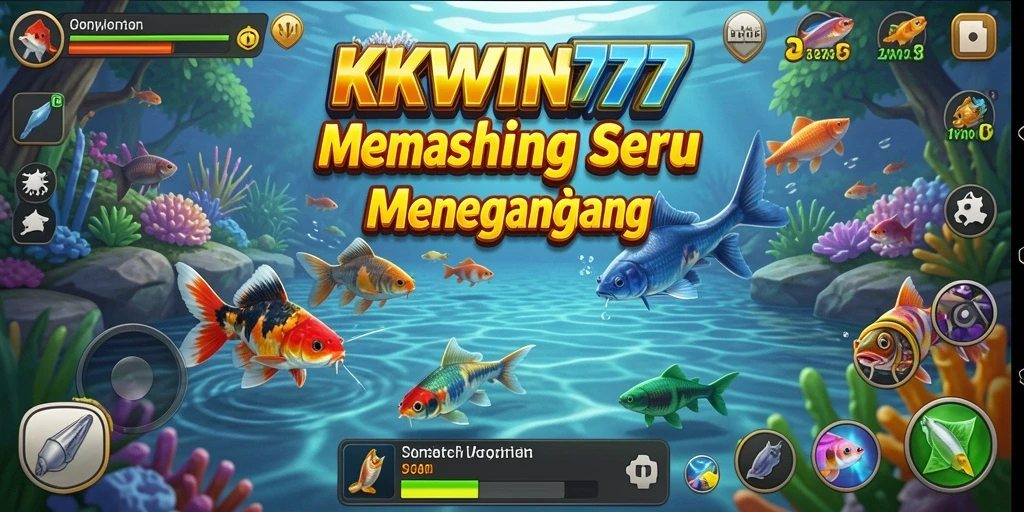 Screenshot KKWIN777 menampilkan gameplay memancing yang mendebarkan.