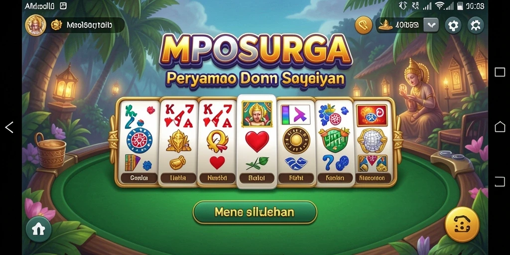 Tampilan gameplay seru dari MPOSURGA dengan permainan Domino.