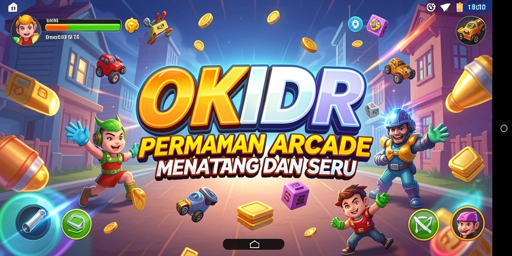 Screenshot menampilkan aksi seru dalam gameplay OKIDR.