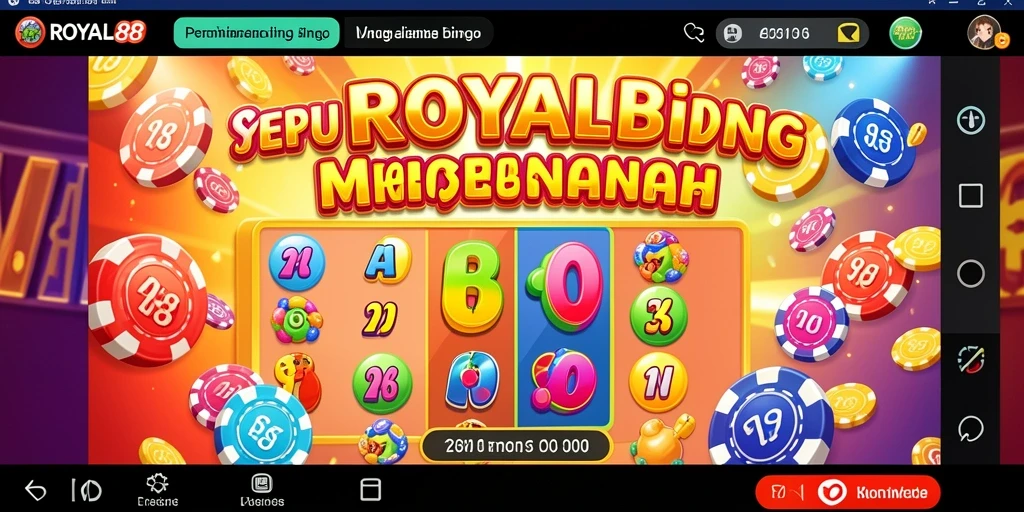 Tampilan gameplay Bingo yang menarik dan interaktif di ROYAL88.