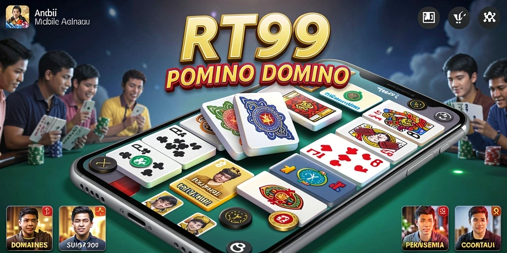 Tangkapan layar gameplay RT99 yang menampilkan keseruan permainan Domino.