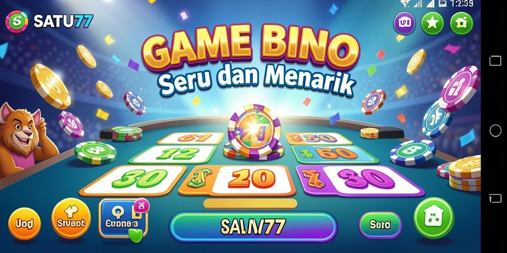 Tampilan screenshot SATU77 menampilkan gameplay Bingo yang seru.