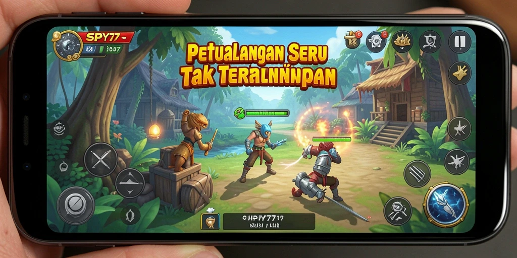 Tampilan gameplay SPY77 yang mendebarkan dengan aksi petualangan seru.