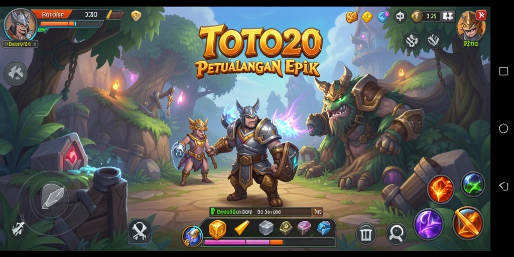 Tampilan gameplay RPG TOTO20 yang memukau dan mendebarkan.