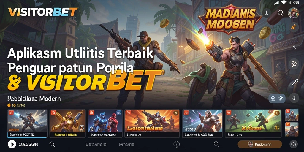 Tampilan antarmuka VISITORBET yang memudahkan navigasi aplikasi.