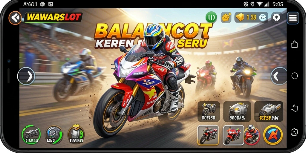 Tampilan gameplay seru dan mendebarkan dari WAWARSLOT.