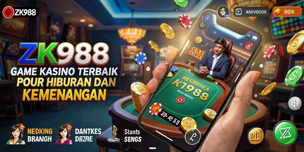 Tangkapan layar ZK988 menampilkan gameplay Kasino yang seru dan mendebarkan.